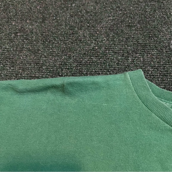 Vintage Nike Air Swoosh Y2K Spell out Faded Green T Shirt Size XL 23X28 - Picture 4 of 6